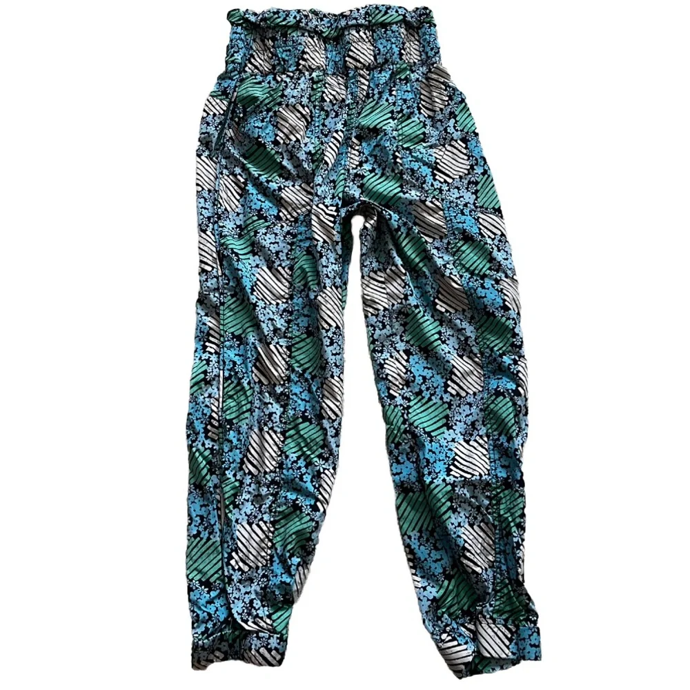 FREE PEOPLE MOVEMENT The Way Home Printed Joggers Geometric Gym Train Exercise - Picture 1 of 11